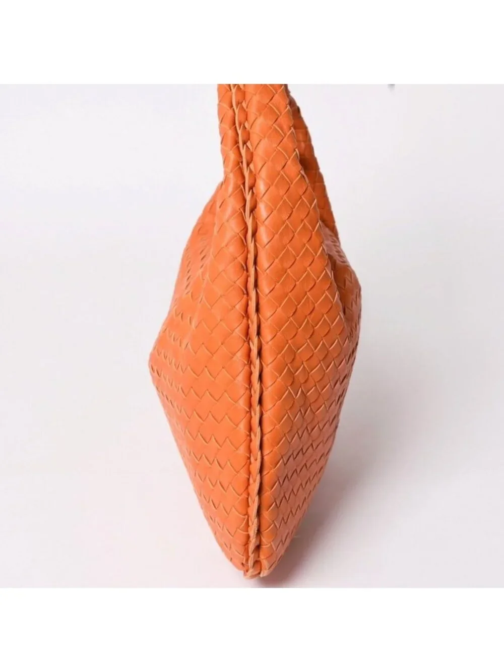 Bottega Veneta Hobo Intrecciato Leather Orange